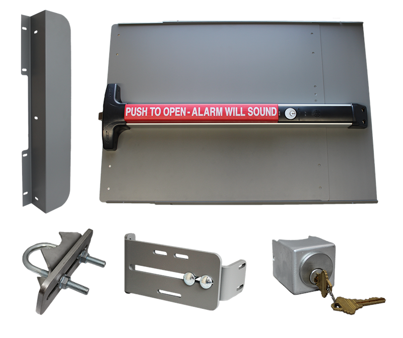 セキュリティ・セーフティ paige Lockey ED-53 EDGE Safety Panic Shield Kit With Detex V-40 Alarm