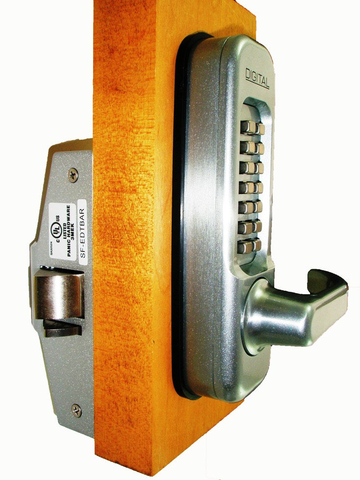 Lockey 115-P Keyless Mechanical Digital Panic Bar Exit Door Lock